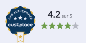 Avis authentifiés custplace - 4.2/5 étoiles